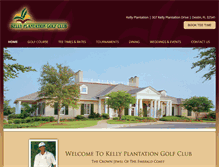 Tablet Screenshot of kellyplantationgolf.com